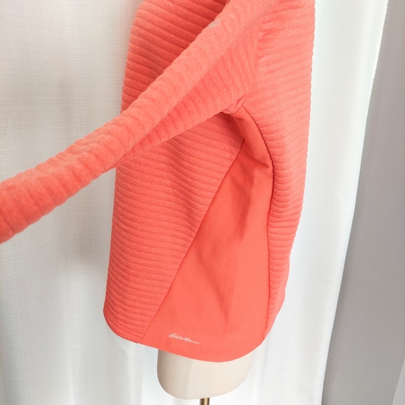 Eddie Bauer Free Dry Quilted Coil Shirt Mockneck Thermal Side Panel Thumb hole - Picture 3 of 10